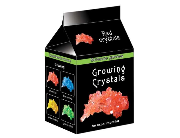 Набор для опытов "Выращиваем кристаллы" цвет красный