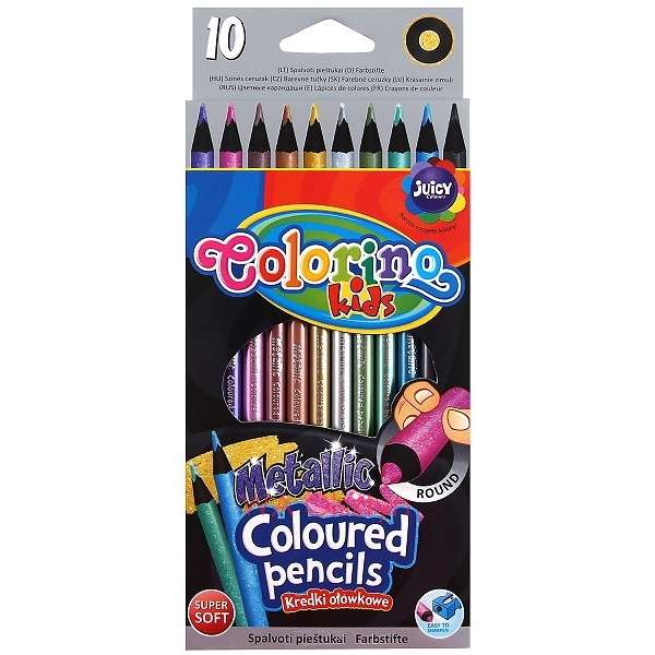 Цветные карандаши Colorino Metalic, 10 цветов