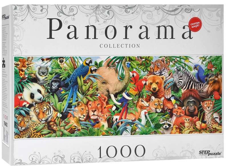 Пазл 1000 Панорама Мир животных