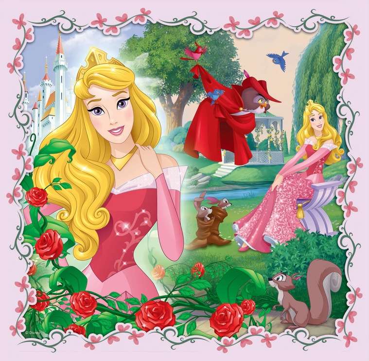 Пазл 3in1 Trefl: Rapunzel, Aurora and Ariel