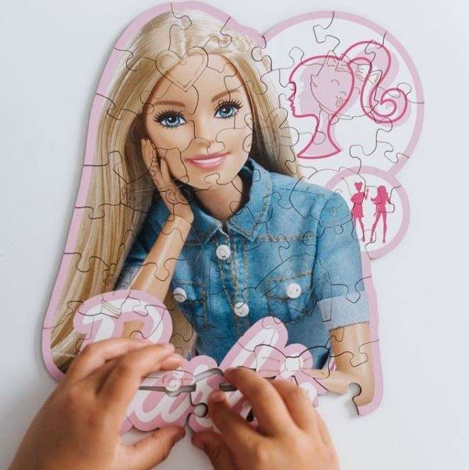 Пазл 50 Wood Craft Junior Trefl: Beautiful Barbie
