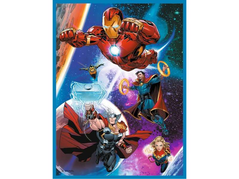 Пазл 2in1 + Memos Trefl: Disney Marvel The Avengers