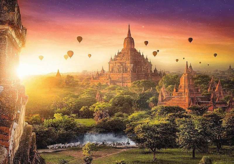 Пазл 1000 Trefl: Ancient Temple, Burma