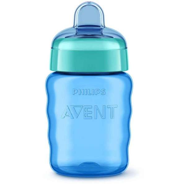 Обучающая бутылочка Philips Avent, 9 мес+., синяя 
