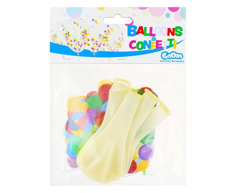 Гелевые шарики 12 - Разноцветные конфетти, 4 шт