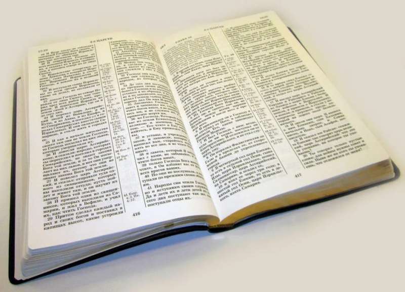 Библия среднего формата, коричневая