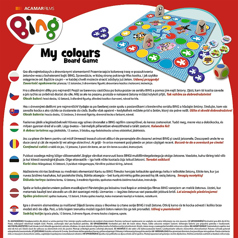 Настольная игра - Bing My colours