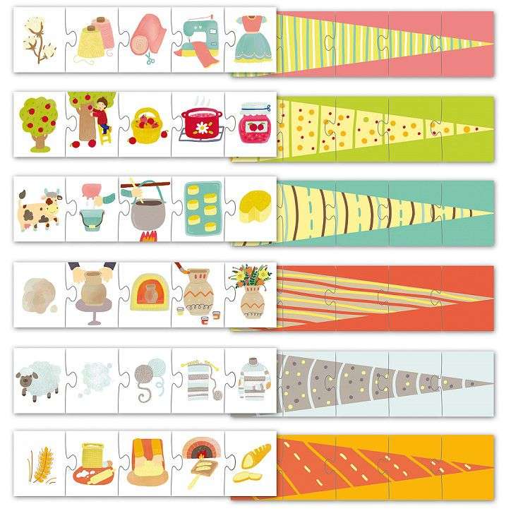 Обучающие пазлы - Что из чего?