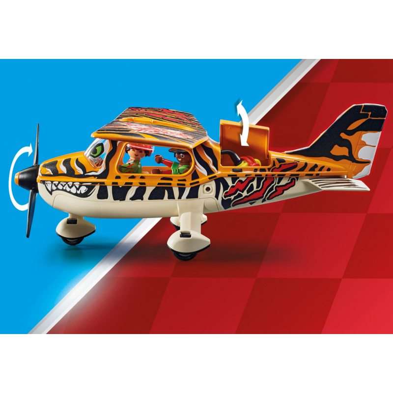 Воздушное каскадерское шоу - Пропеллерный самолет Тигр