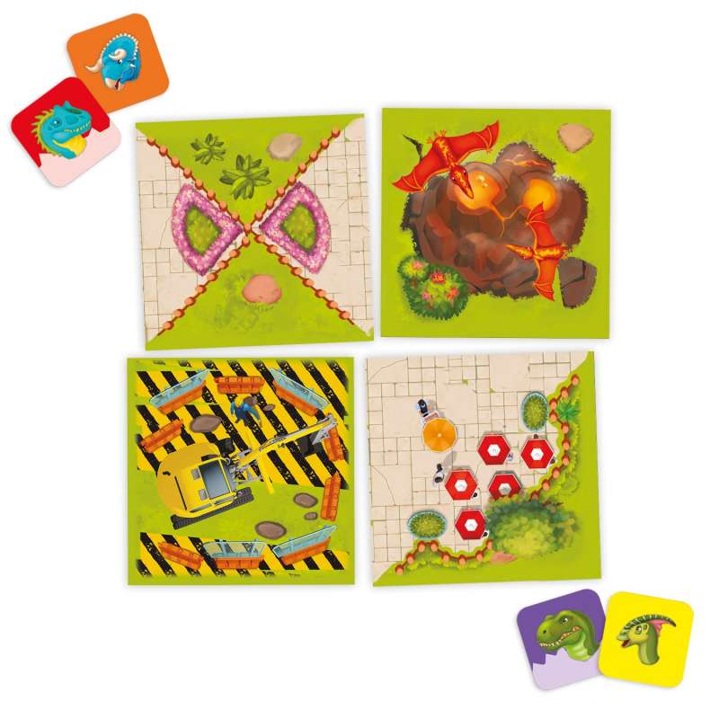 Настольная игра - Построй динопарк 48 карточек