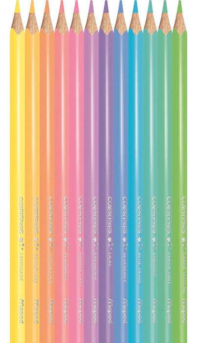 Цветные карандаши MAPED ColorPeps Pastel 12 цветов