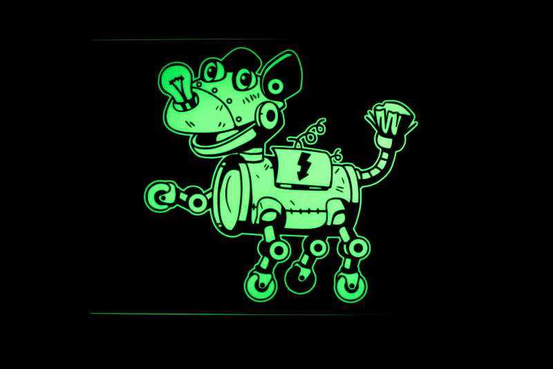 Набор для творчества Световые картины-Рисуй светом А4 серия Роботы