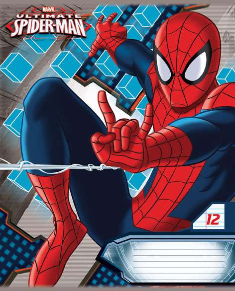 Тетрадь 12л линия узкая Spiderman 