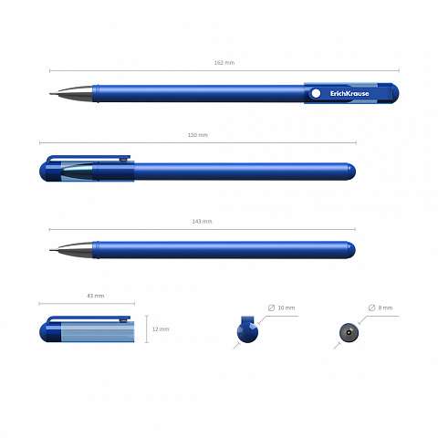 Ручка гелевая ErichKrause G-Soft, цвет чернил синий