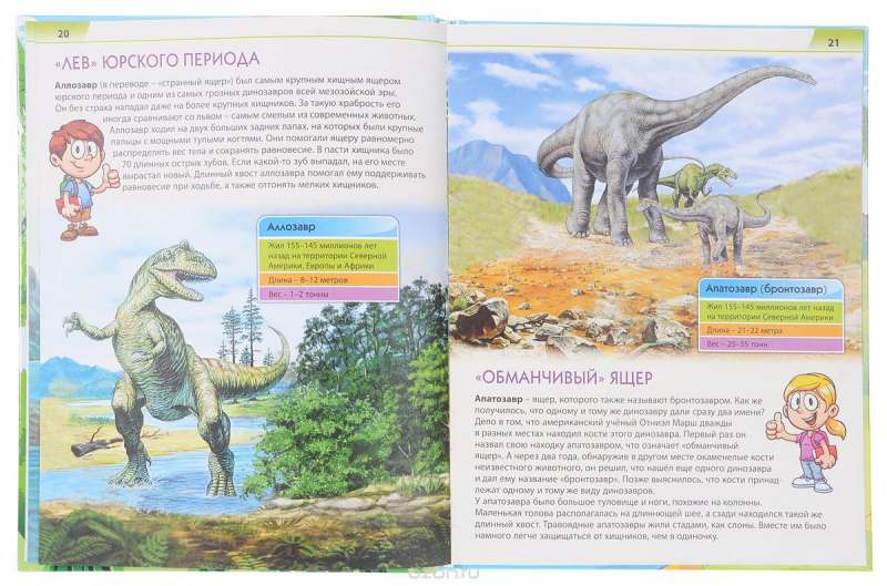 Все о динозаврах для малышей