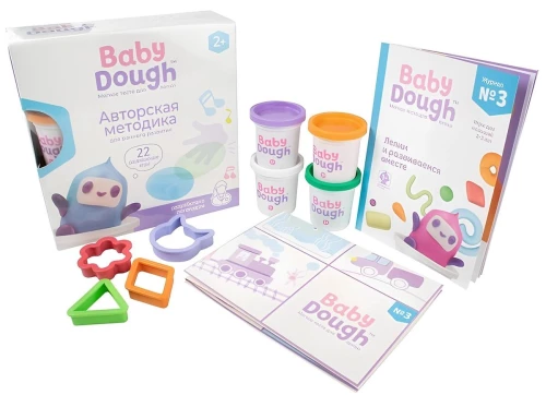 Minkomo tešla - Baby Dough, mėlyna