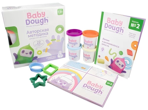 Kūrybinis rinkinys Baby Dough, žalias