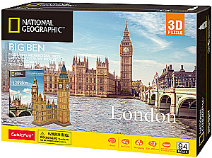 3D dėlionė - Big Ben, 94 detalės