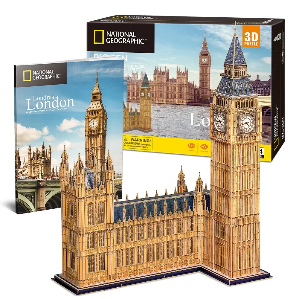 3D dėlionė - Big Ben, 94 detalės