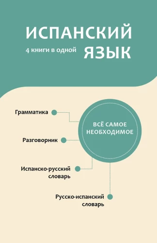 Ispanų kalba. 4 knygos viename: pokalbių knygelė, ispanų-rusų žodynas, rusų-ispanų žodynas, gramatika