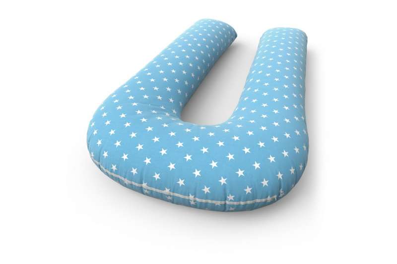 Подушка для беременных U + наволочка Stars  blue