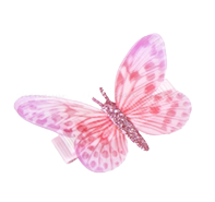 Заколка для волос - Бабочка, розовая